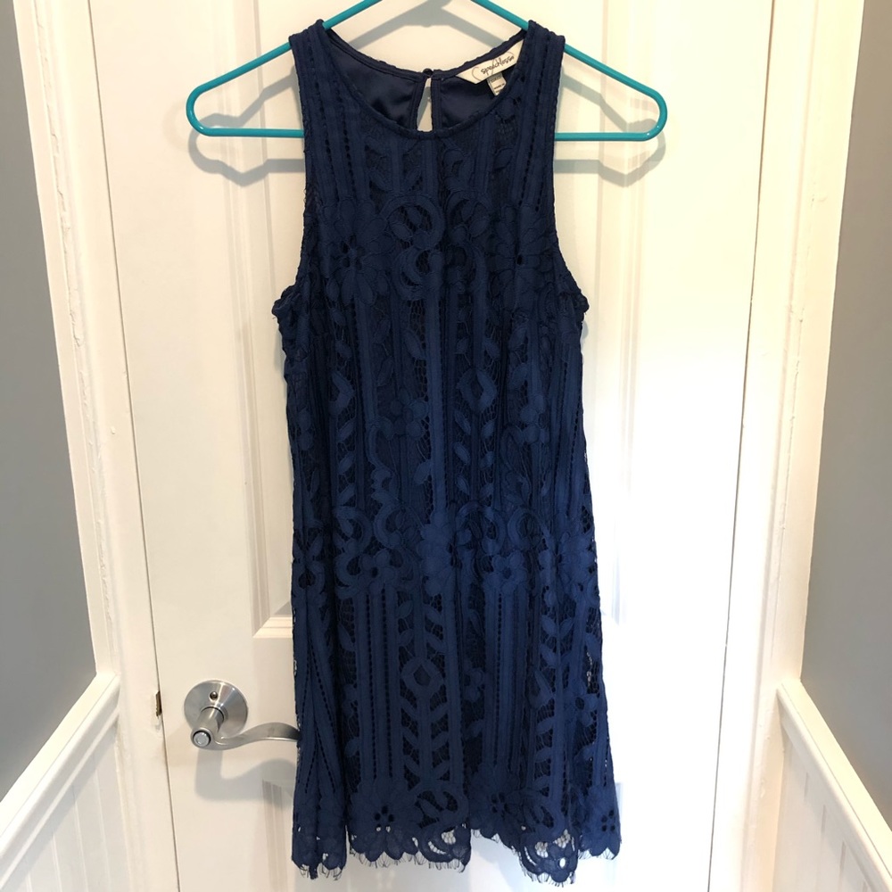 Speechless Blue Lace Dress Size xs NWT